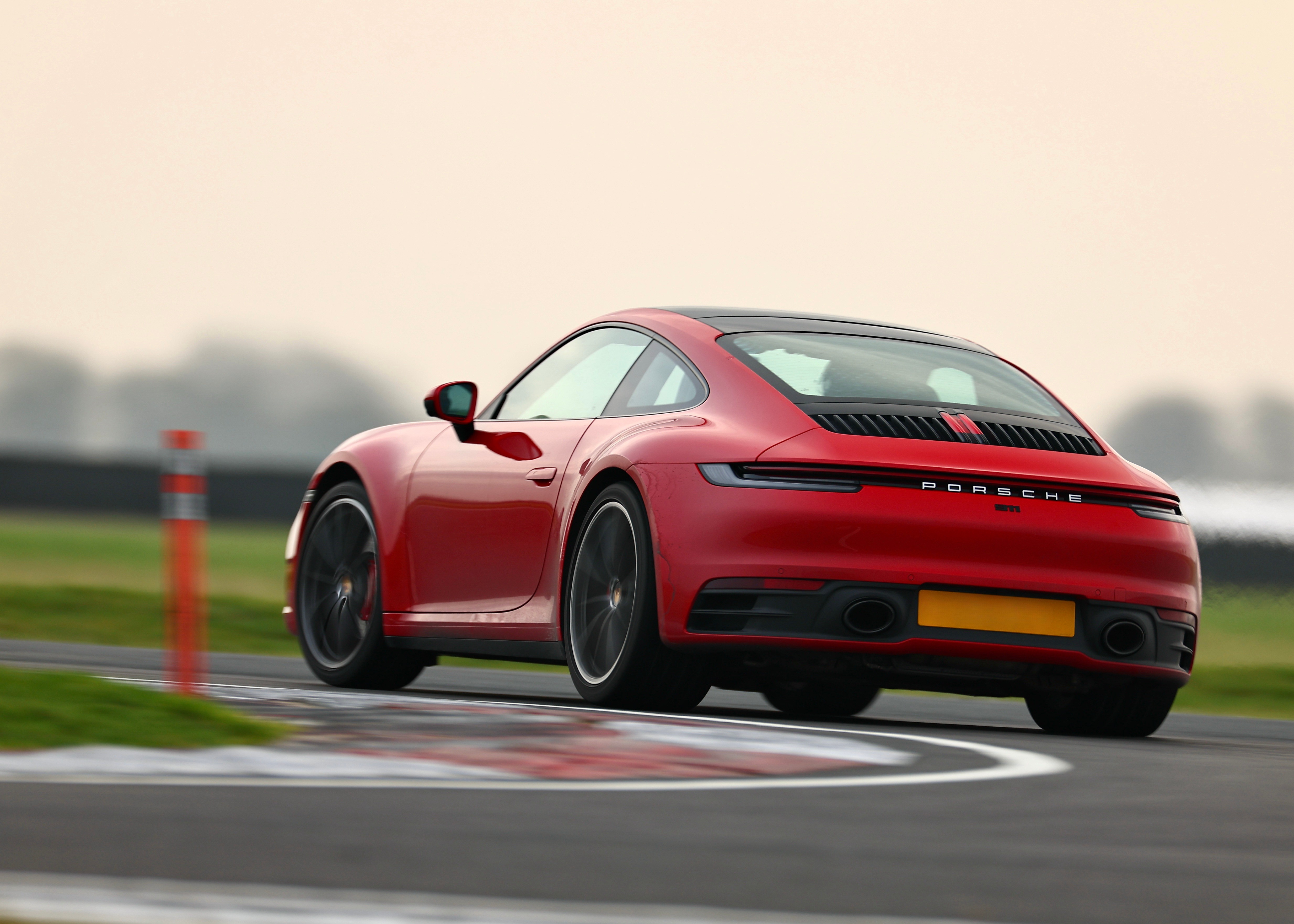 Porsche 992 at a track day