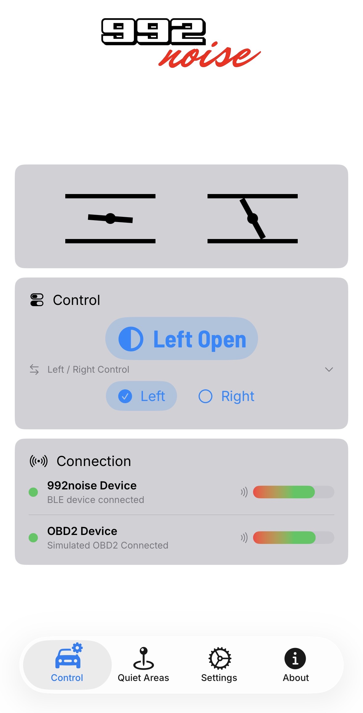992noise app v1.14 update — app screen