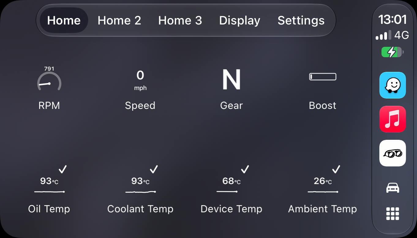 992noise app v1.14 update — CarPlay display