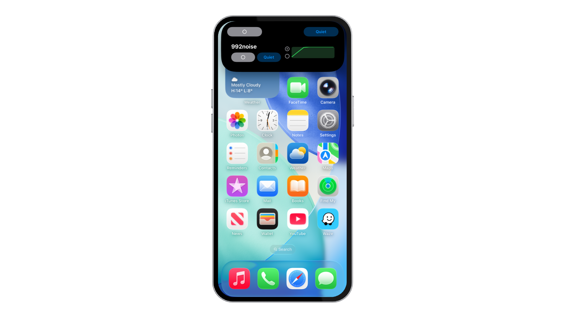 992noise Dynamic Island live activity on iPhone
